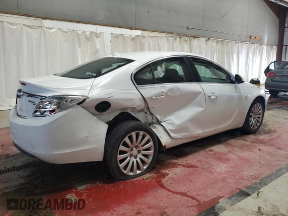 2011 Buick Regal CXL RL2 with VIN W04GP5EC3B1069976, listed as a Copart auction lot 51054465 with 169,433 mi miles and Salvage Title. Bid and sale history available at carsss.com. Image 3.