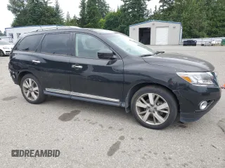 2015 Nissan Pathfinder SV with VIN 5N1AR2MM4FC675811, listed as a Copart auction lot 60629645 with 77,661 mi miles and Salvage title. Bid and sale history available at DreamBid. Image 4.