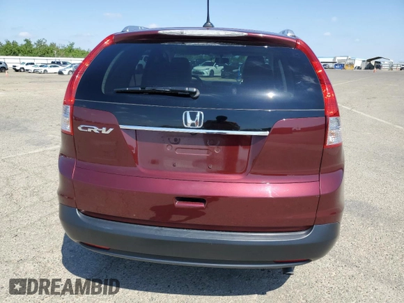 2012 Honda CR-V EX-L with VIN 5J6RM3H72CL021881, listed as a Copart auction lot 54797945 with 69,033 mi miles and Salvage Title. Bid and sale history available at carsss.com. Image 6.