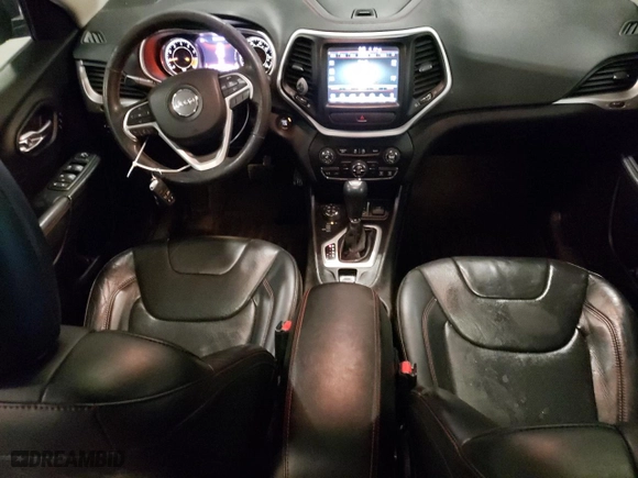 2015 Jeep Cherokee Trailhawk with VIN 1C4PJMBS0FW510341, listed as a Copart auction lot 50950725 with 151,728 mi miles and Salvage Title. Bid and sale history available at carsss.com. Image 8.