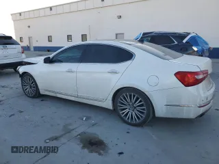2014 Kia Cadenza Premium with VIN KNALN4D71E5134021, listed as a Copart auction lot 43078535 with 119,622 mi miles and Salvage Title. Bid and sale history available at carsss.com. Image 2.