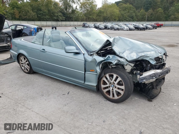 2003 BMW 3 Series 330Ci with VIN WBABS53443EV90528, listed as a Copart auction lot 72203754 with 71,978 mi miles and Salvage Title. Bid and sale history available at carsss.com. Image 4.