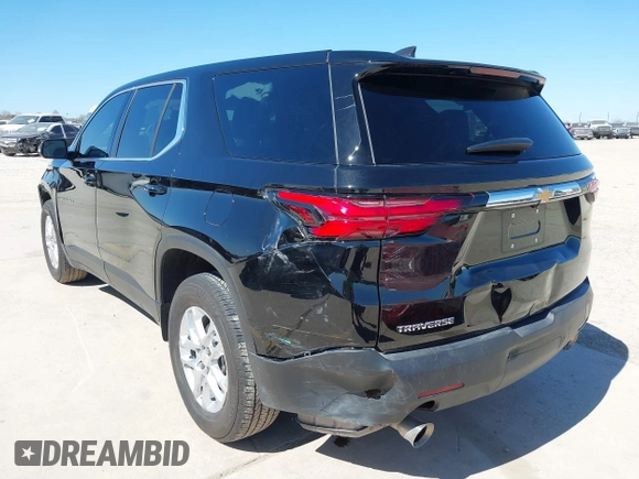 2023 Chevrolet Traverse LS with VIN 1GNERFKW7PJ337535, listed as a IAAI auction lot 41750104 with 11,816 mi miles. Bid and sale history available at carsss.com. Image 3.