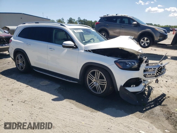 2020 Mercedes-Benz GLS 450 with VIN 4JGFF5KE0LA205603, listed as a Copart auction lot 58381444 with 66,038 mi miles and Salvage Title. Bid and sale history available at DreamBid. Image 4.