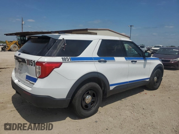 2021 Ford Police Interceptor Utility z VIN 1FM5K8AW8MNA12077, wystawiony jako Copart lot #53442315 z przebiegiem 89 128 mil mil oraz Szkoda całkowita • Salvage title. Historia ofert i sprzedaży dostępna na DreamBid. Obrazek 3.
