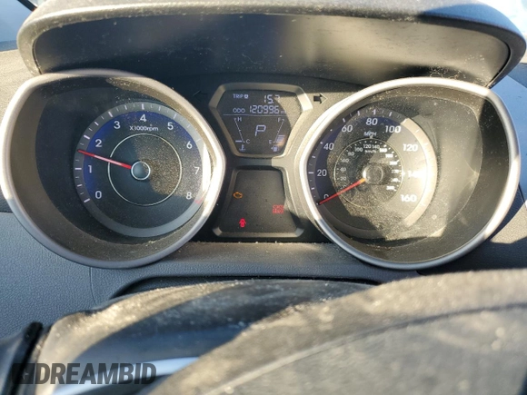 2013 Hyundai Elantra Coupe GS PZEV with VIN KMHDH6AEXDU003182, listed as a Copart auction lot 80611964 with 120,996 mi miles and Salvage Title. Bid and sale history available at carsss.com. Image 9.