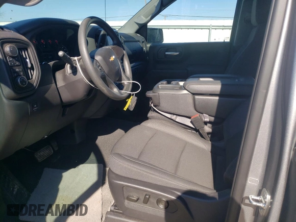 2024 Chevrolet Silverado 1500 Custom with VIN 3GCPDBEK4RG351205, listed as a Copart auction lot 47282645 with 5,950 mi miles and Salvage Title. Bid and sale history available at DreamBid. Image 7.