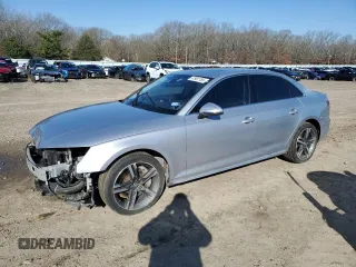 2018 Audi A4 Premium Plus with VIN WAUENAF44JA078622, listed as a Copart auction lot 47981155 with 82,519 mi miles and Salvage Title. Bid and sale history available at carsss.com. Image 1.