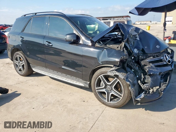 2018 Mercedes-Benz GLE 350 with VIN 4JGDA5JB5JB048395, listed as a Copart auction lot 57509215 with Not provided miles and Salvage title. Bid and sale history available at DreamBid. Image 4.