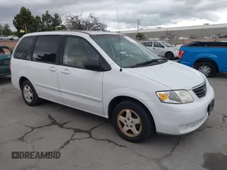 2001 Mazda MPV DX with VIN JM3LW28Y310199314, listed as a IAAI auction lot 41793808 with 174,675 mi miles. Bid and sale history available at carsss.com. Image 1.