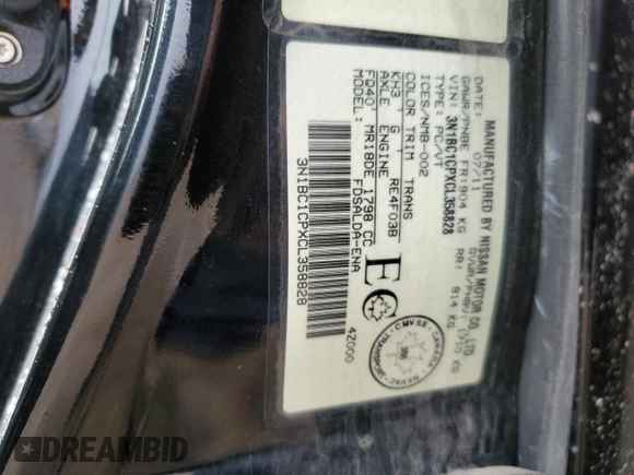 2012 Nissan Versa S with VIN 3N1BC1CPXCL358828, listed as a Copart auction lot 53118135 with 342,663 mi miles and Clean Title. Bid and sale history available at carsss.com. Image 13.