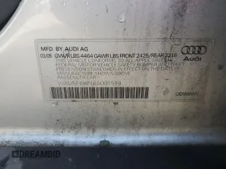2006 Audi A3 z VIN WAUNF68P16A001599, wystawiony jako Copart lot #56984935 z przebiegiem 181 014 mil mil oraz Szkody całkowita. Historia ofert i sprzedaży dostępna na DreamBid. Obrazek 13.