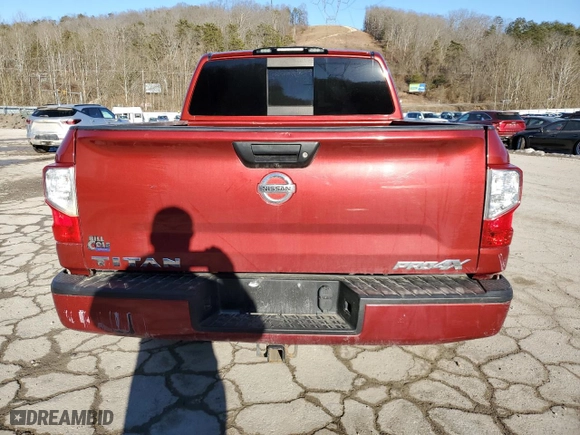 2019 Nissan Titan SV with VIN 1N6AA1E55KN520743, listed as a Copart auction lot 42918965 with 0 mi miles and Salvage Title. Bid and sale history available at carsss.com. Image 6.