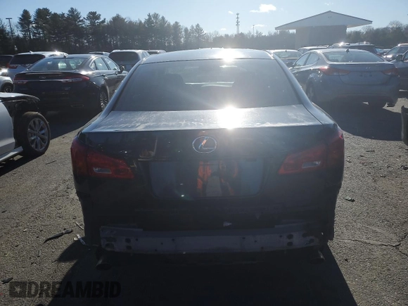 2006 Lexus IS 250 with VIN JTHCK262962006449, listed as a Copart auction lot 41628325 with 193,645 mi miles and Salvage Title. Bid and sale history available at DreamBid. Image 6.