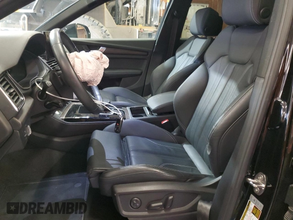 2022 Audi Q5 Sportback S line Premium Plus with VIN WA15ABFY4N2105772, listed as a Copart auction lot 54119335 with 38,217 mi miles and Salvage title. Bid and sale history available at DreamBid. Image 7.