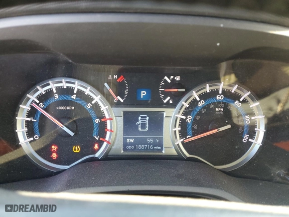 2014 Toyota 4Runner SR5 with VIN JTEZU5JR3E5079756, listed as a Copart auction lot 50551505 with 188,716 mi miles and Salvage Title. Bid and sale history available at carsss.com. Image 9.