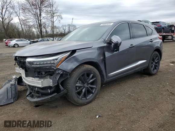 2019 Acura RDX Advance with VIN 5J8TC2H77KL000596, listed as a Copart auction lot 54055655 with 90,939 mi miles and Salvage title. Bid and sale history available at DreamBid. Image 1.