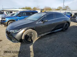 2023 Mercedes-Benz EQE with VIN W1KEG2BB6PF017233, listed as a Copart auction lot 49458415 with 11,636 mi miles and Salvage Title. Bid and sale history available at carsss.com. Image 1.
