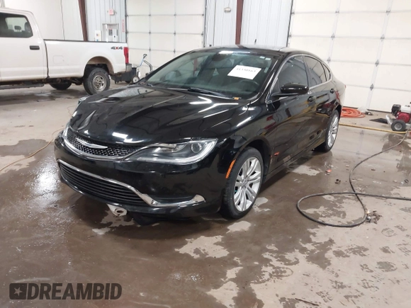 2015 Chrysler 200 Limited with VIN 1C3CCCAB9FN690174, listed as a IAAI auction lot 41330163 with 123,633 mi miles and . Bid and sale history available at carsss.com. Image 17.