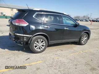 2015 Nissan Rogue SV with VIN KNMAT2MV2FP505065, listed as a Copart auction lot 51227225 with 155,998 mi miles and Salvage Title. Bid and sale history available at carsss.com. Image 3.