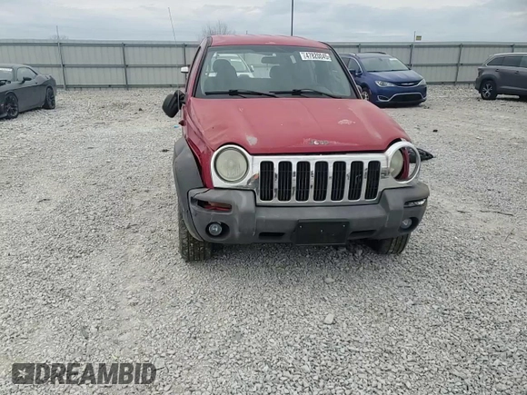 2003 Jeep Liberty Sport with VIN 1J4GL48K53W515414, listed as a Copart auction lot 47820045 with 142,002 mi miles and Salvage Title. Bid and sale history available at DreamBid. Image 11.