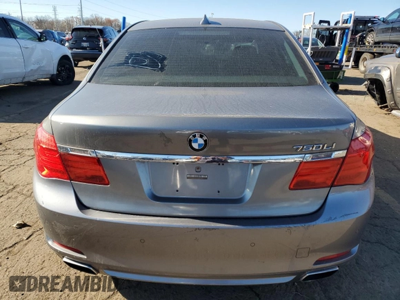 2011 BMW 7 Series 750Li xDrive with VIN WBAKC8C57BC432184, listed as a Copart auction lot 79508904 with 95,269 mi miles and Salvage Title. Bid and sale history available at carsss.com. Image 6.