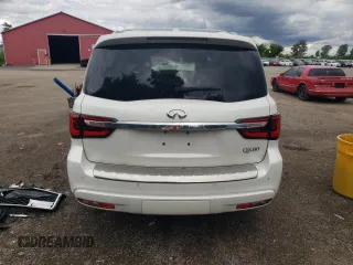 2018 Infiniti QX80 with VIN JN8AZ2NE7J9194411, listed as a Copart auction lot 58327864 with 0 mi miles and Salvage Title. Bid and sale history available at carsss.com. Image 6.
