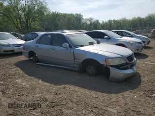 2002 Acura RL with VIN JH4KA96532C008378, listed as a Copart auction lot 53625735 with 0 mi miles and Salvage Title. Bid and sale history available at carsss.com. Image 4.