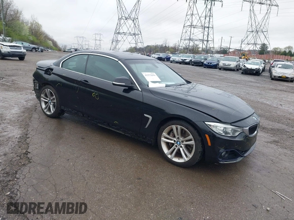 2015 BMW 4 Series 435i with VIN WBA3T3C57FP738517, listed as a IAAI auction lot 41975696 with 61,140 mi miles and . Bid and sale history available at carsss.com. Image 1.
