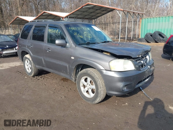 2006 Mazda Tribute LX with VIN 4F2YZ94126KM19822, listed as a IAAI auction lot 41534784 with 193,467 mi miles and . Bid and sale history available at DreamBid. Image 1.
