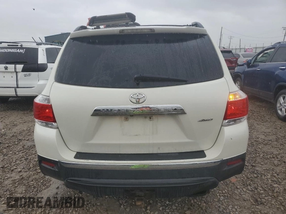 2013 Toyota Highlander Limited with VIN 5TDDK3EH2DS259524, listed as a Copart auction lot 55271195 with 191,134 mi miles and Salvage title. Bid and sale history available at DreamBid. Image 6.
