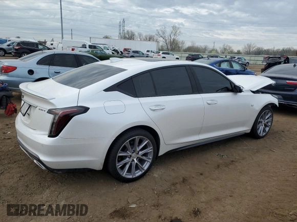 2020 Cadillac CT5 Sport with VIN 1G6DU5RK0L0122369, listed as a Copart auction lot 54588485 with 18,546 mi miles and Salvage title. Bid and sale history available at DreamBid. Image 3.
