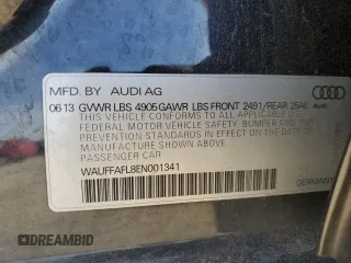 2014 Audi A4 Premium Plus z VIN WAUFFAFL8EN001341, wystawiony jako Copart lot #56251315 z przebiegiem 61 819 mil mil oraz Szkoda całkowita • Salvage title. Historia ofert i sprzedaży dostępna na DreamBid. Obrazek 13.