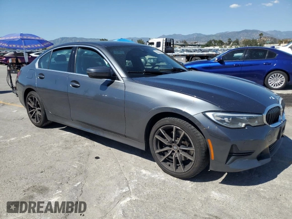 2022 BMW 3 Series 330i with VIN 3MW5R1J00N8C60621, listed as a Copart auction lot 56243465 with 71,940 mi miles and Salvage title. Bid and sale history available at DreamBid. Image 4.
