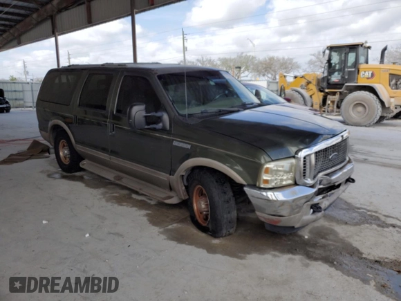 2003 Ford Excursion z VIN 1FMNU44FX3EA92379, wystawiony jako Copart lot #53122515 z przebiegiem 197 749 mil mil oraz Szkoda całkowita • Salvage title. Historia ofert i sprzedaży dostępna na DreamBid. Obrazek 4.
