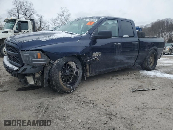 2018 Ram 1500 Express with VIN 1C6RR7FG2JS216035, listed as a Copart auction lot 45927085 with 143,763 mi miles and Salvage Title. Bid and sale history available at carsss.com. Image 1.