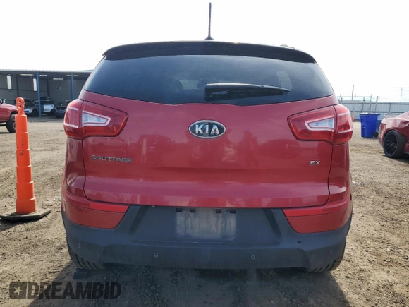 2011 Kia Sportage EX with VIN KNDPCCA23B7155109, listed as a Copart auction lot 55727165 with 137,005 mi miles and Salvage title. Bid and sale history available at DreamBid. Image 6.