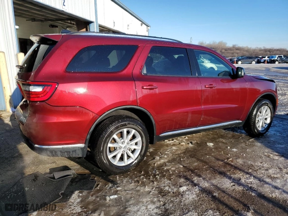2024 Dodge Durango SXT with VIN 1C4RDJAG7RC238114, listed as a Copart auction lot 89012035 with 11,345 mi miles and Salvage Title. Bid and sale history available at carsss.com. Image 3.