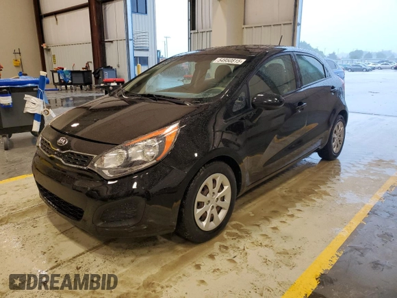 2012 Kia Rio LX with VIN KNADM5A36C6017394, listed as a Copart auction lot 54950815 with 121,300 mi miles and Clean Title. Bid and sale history available at DreamBid. Image 1.