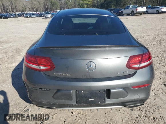 2017 Mercedes-Benz C 43 AMG with VIN WDDWJ6EB5HF521833, listed as a Copart auction lot 48008135 with 106,392 mi miles and Salvage Title. Bid and sale history available at carsss.com. Image 6.