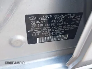 2018 Hyundai Elantra with VIN KMHH35LE0JU027381, listed as a IAAI auction lot 42260688 with 29,266 mi miles and . Bid and sale history available at DreamBid. Image 9.