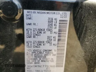 2016 Nissan Rogue SL with VIN 5N1AT2MT9GC770360, listed as a Copart auction lot 49128465 with 157,934 mi miles and Salvage Title. Bid and sale history available at carsss.com. Image 13.