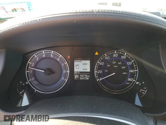 2017 Infiniti QX50 with VIN JN1BJ0RR2HM411706, listed as a Copart auction lot 52206795 with 92,718 mi miles and Salvage Title. Bid and sale history available at DreamBid. Image 9.