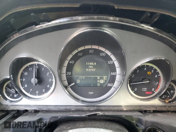 2011 Mercedes-Benz E 550 Luxury with VIN WDDHF7CB2BA290574, listed as a Copart auction lot 89207705 with 93,797 mi miles and Salvage Title. Bid and sale history available at DreamBid. Image 9.