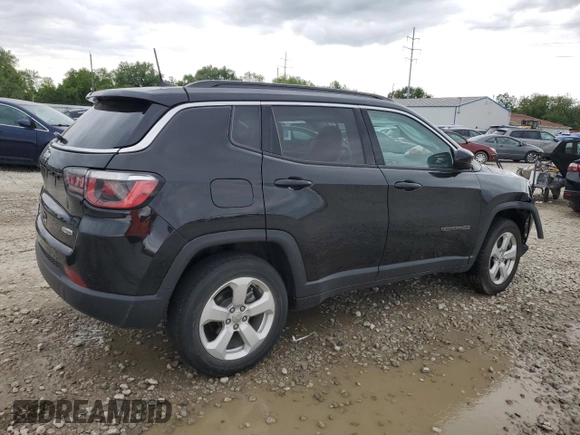 2018 Jeep Compass Latitude with VIN 3C4NJDBB1JT303897, listed as a Copart auction lot 57625015 with Not provided miles and Salvage title. Bid and sale history available at DreamBid. Image 3.