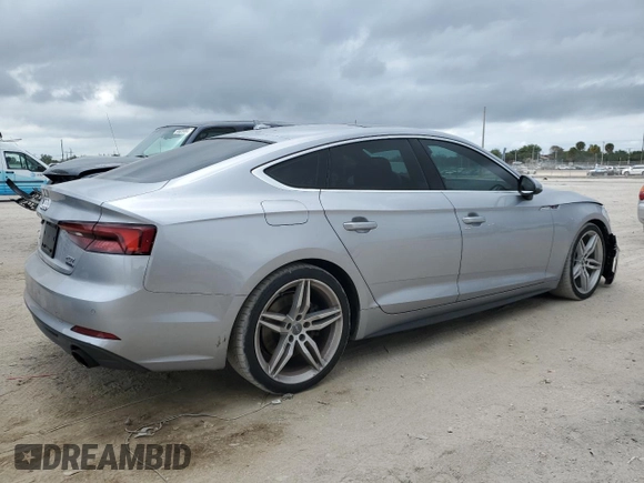 2018 Audi A5 Sportback Premium Plus with VIN WAUENCF55JA055144, listed as a Copart auction lot 50407034 with 119,786 mi miles and . Bid and sale history available at DreamBid. Image 3.