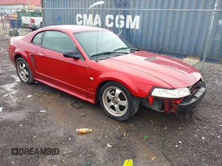 2000 Ford Mustang z VIN 1FAFP4049YF303390, wystawiony jako IAAI lot #42174347 z przebiegiem Nie podano mil oraz . Historia ofert i sprzedaży dostępna na DreamBid. Obrazek 1.