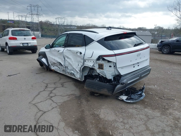 2025 Hyundai Kona Limited with VIN KM8HECA39SU243005, listed as a IAAI auction lot 41908621 with 525 mi miles and . Bid and sale history available at DreamBid. Image 3.