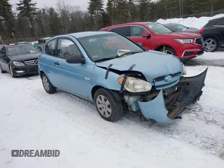 2008 Hyundai Accent GS with VIN KMHCM36C98U062601, listed as a IAAI auction lot 41565161 with 148,281 mi miles. Bid and sale history available at carsss.com. Image 1.