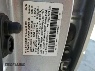 2014 Honda Civic Sedan EX with VIN 2HGFB2F82EH524932, listed as a Copart auction lot 48226465 with 203,561 mi miles and Salvage Title. Bid and sale history available at carsss.com. Image 14.